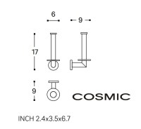 MEDIDAS PORTARROLLOS VERTICAL KUBIC COSMIC